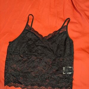 SHEIN Black Lace Top